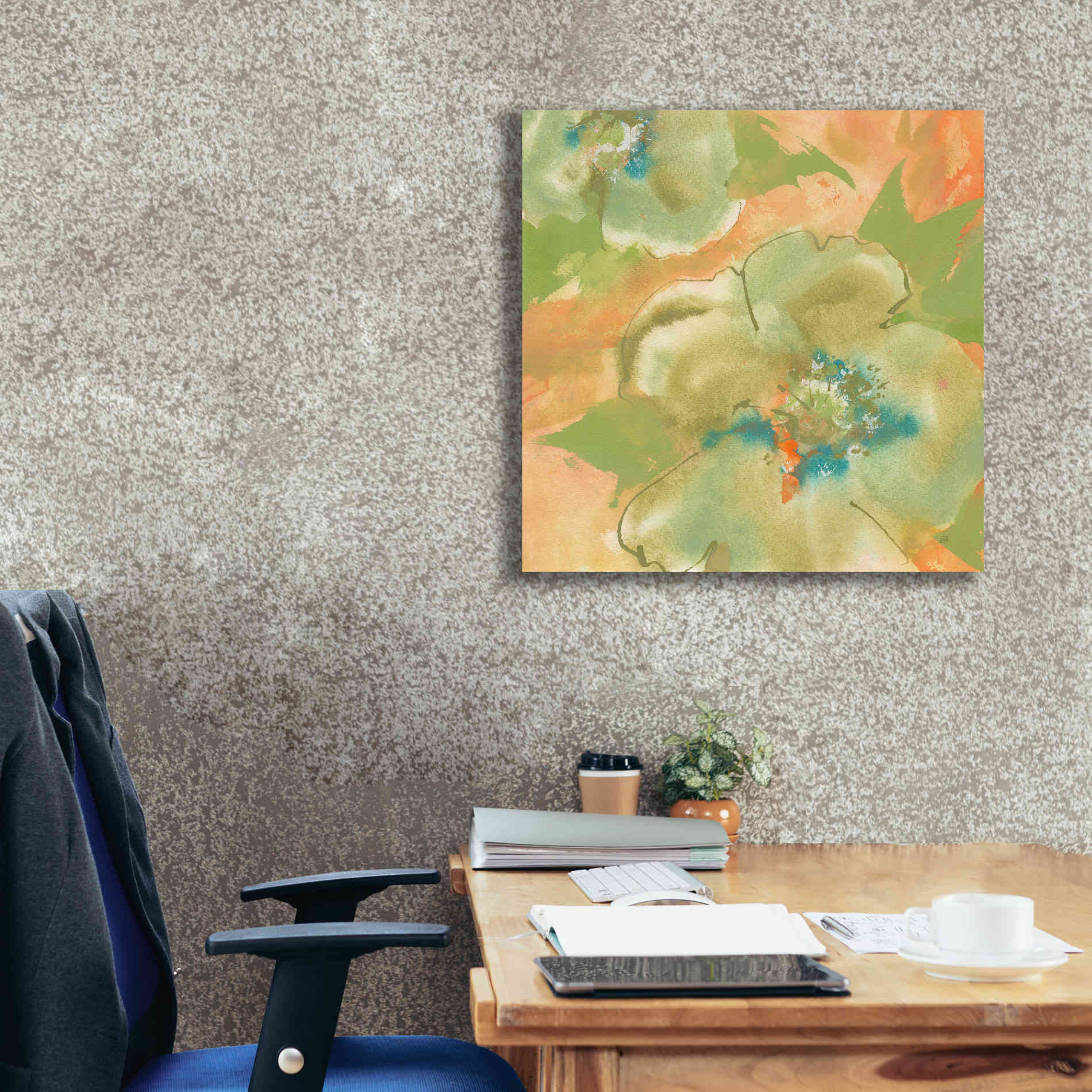 'Olive Poppy II' by Chris Paschke, Giclee Canvas Wall Art,26 x 26