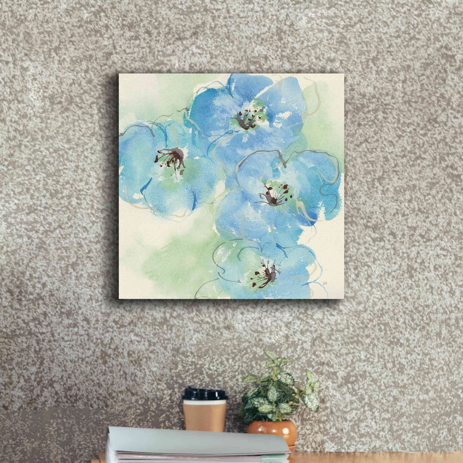 'Japanese Quince I' by Chris Paschke, Giclee Canvas Wall Art,18 x 18