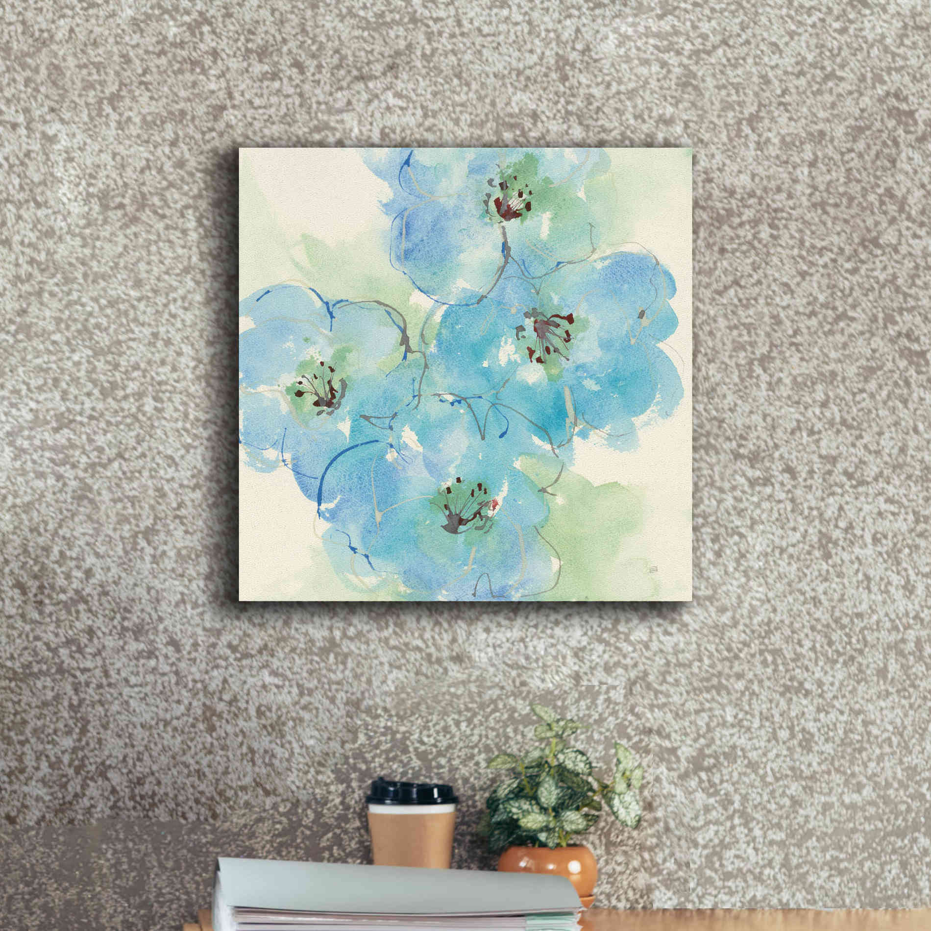 'Japanese Quince II' by Chris Paschke, Giclee Canvas Wall Art,18 x 18