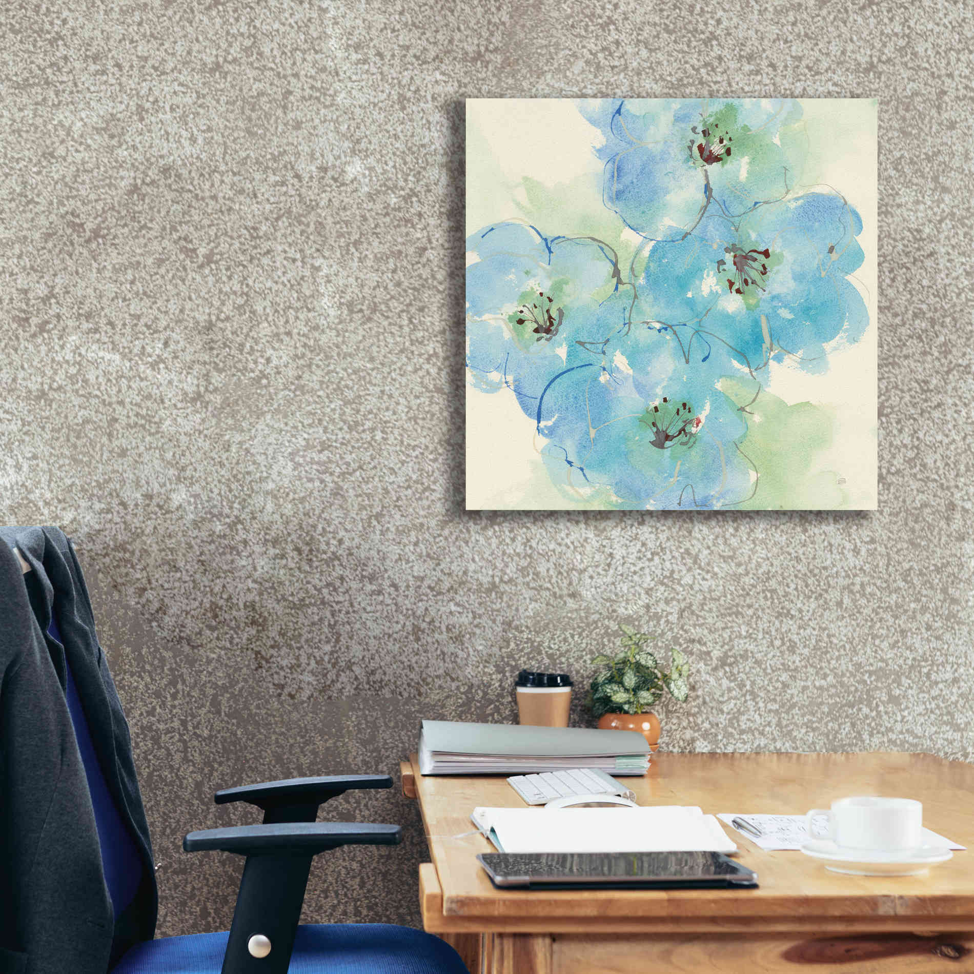 'Japanese Quince II' by Chris Paschke, Giclee Canvas Wall Art,26 x 26