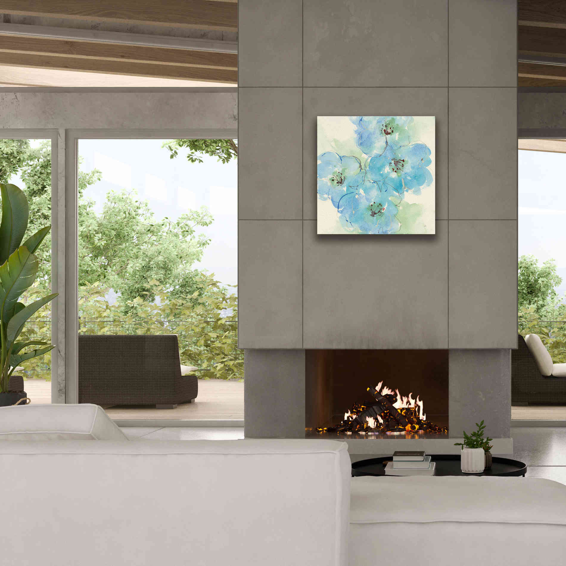 'Japanese Quince II' by Chris Paschke, Giclee Canvas Wall Art,26 x 26