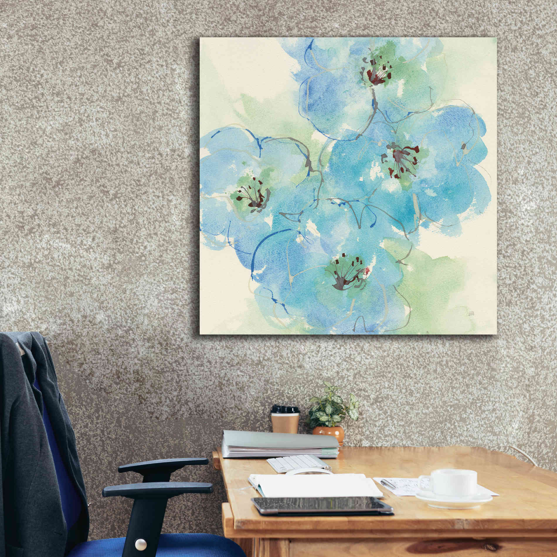 'Japanese Quince II' by Chris Paschke, Giclee Canvas Wall Art,37 x 37