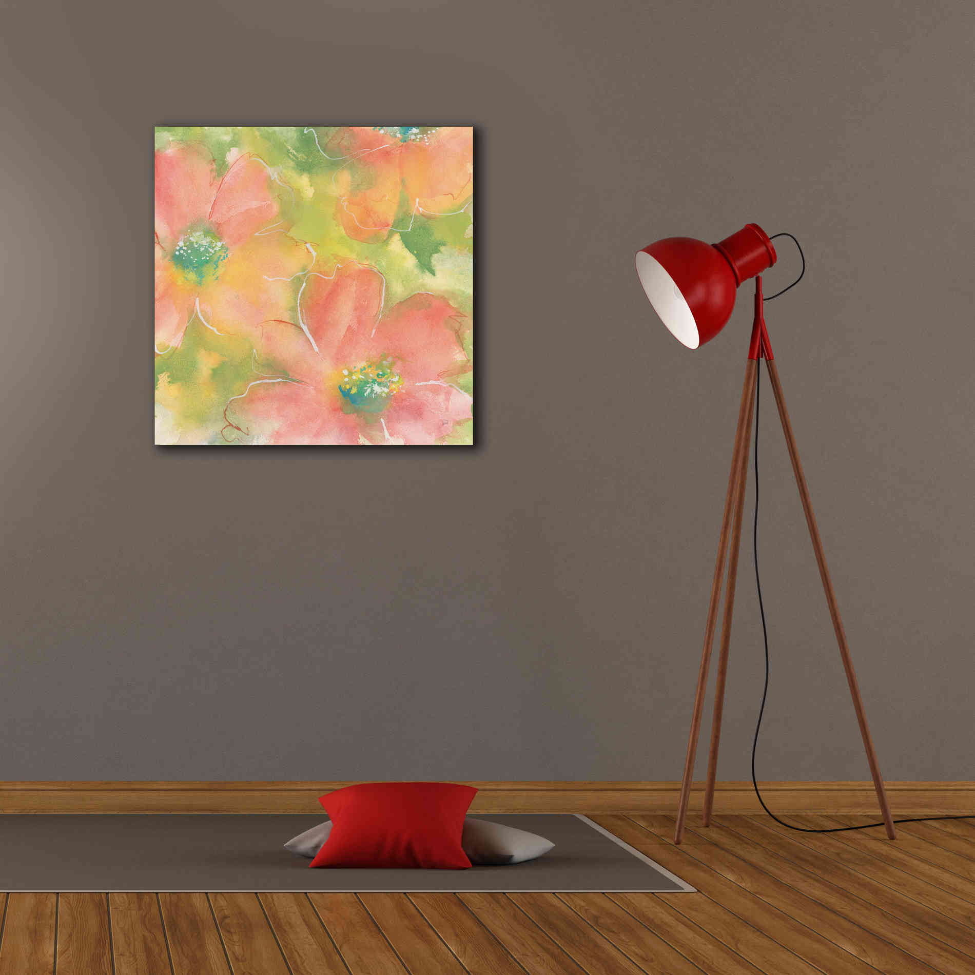 'Summer Cosmos I' by Chris Paschke, Giclee Canvas Wall Art,26 x 26