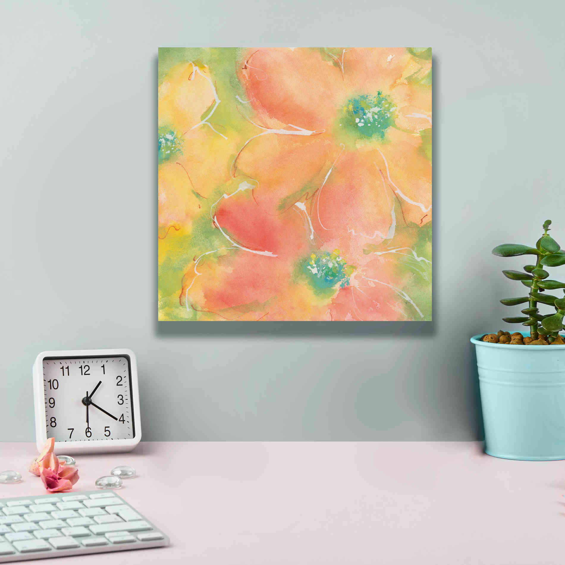 'Summer Cosmos II' by Chris Paschke, Giclee Canvas Wall Art,12 x 12