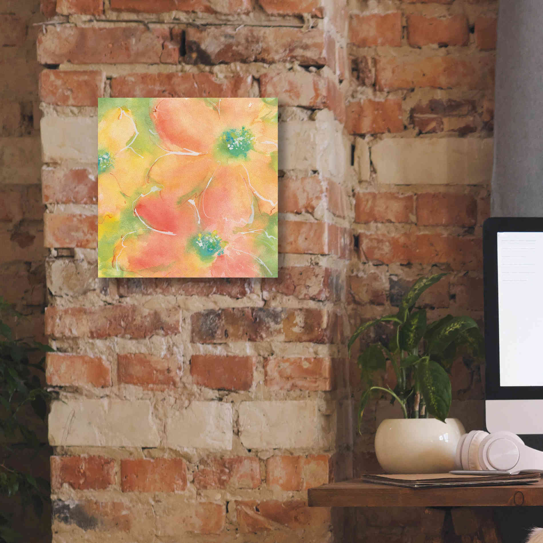 'Summer Cosmos II' by Chris Paschke, Giclee Canvas Wall Art,12 x 12