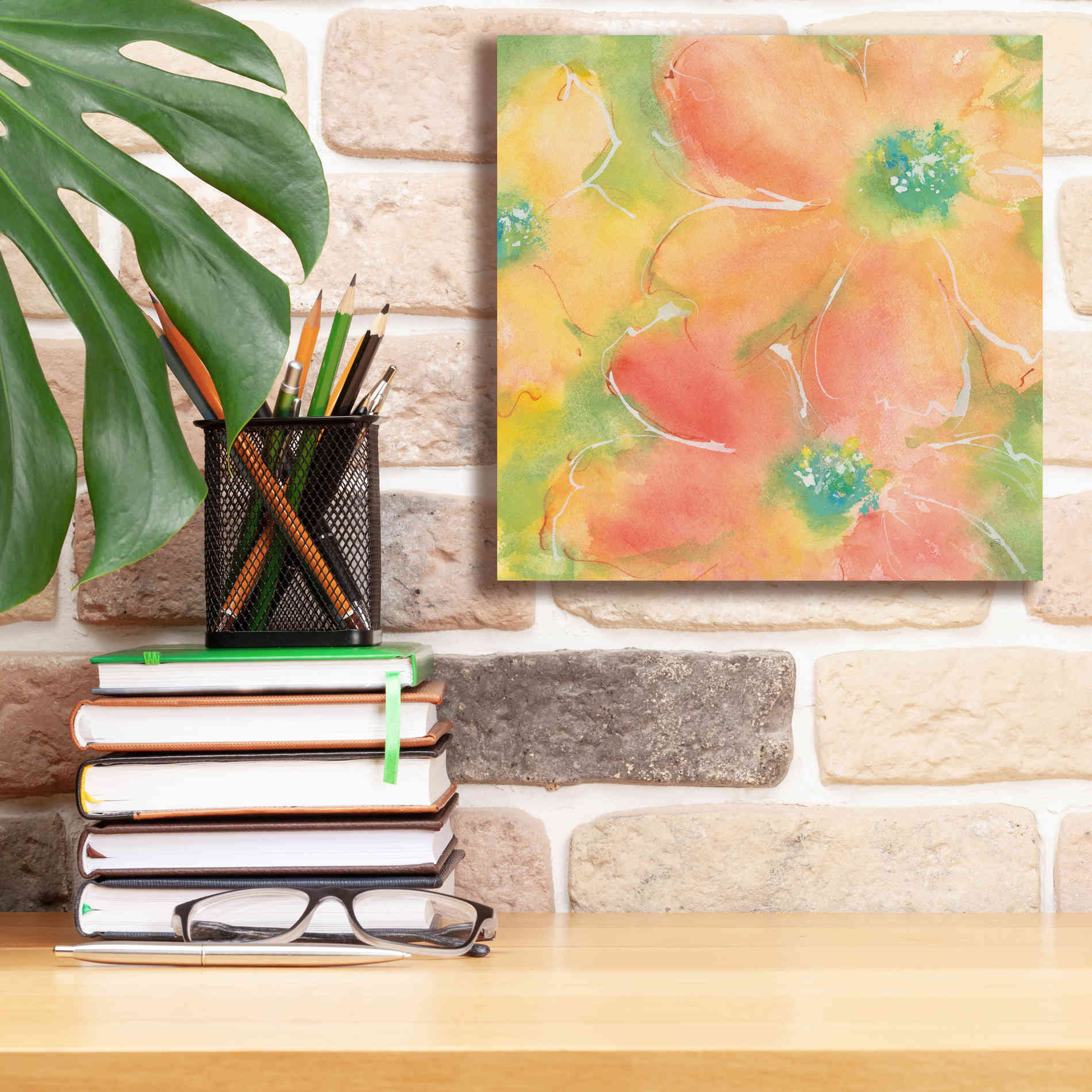 'Summer Cosmos II' by Chris Paschke, Giclee Canvas Wall Art,12 x 12