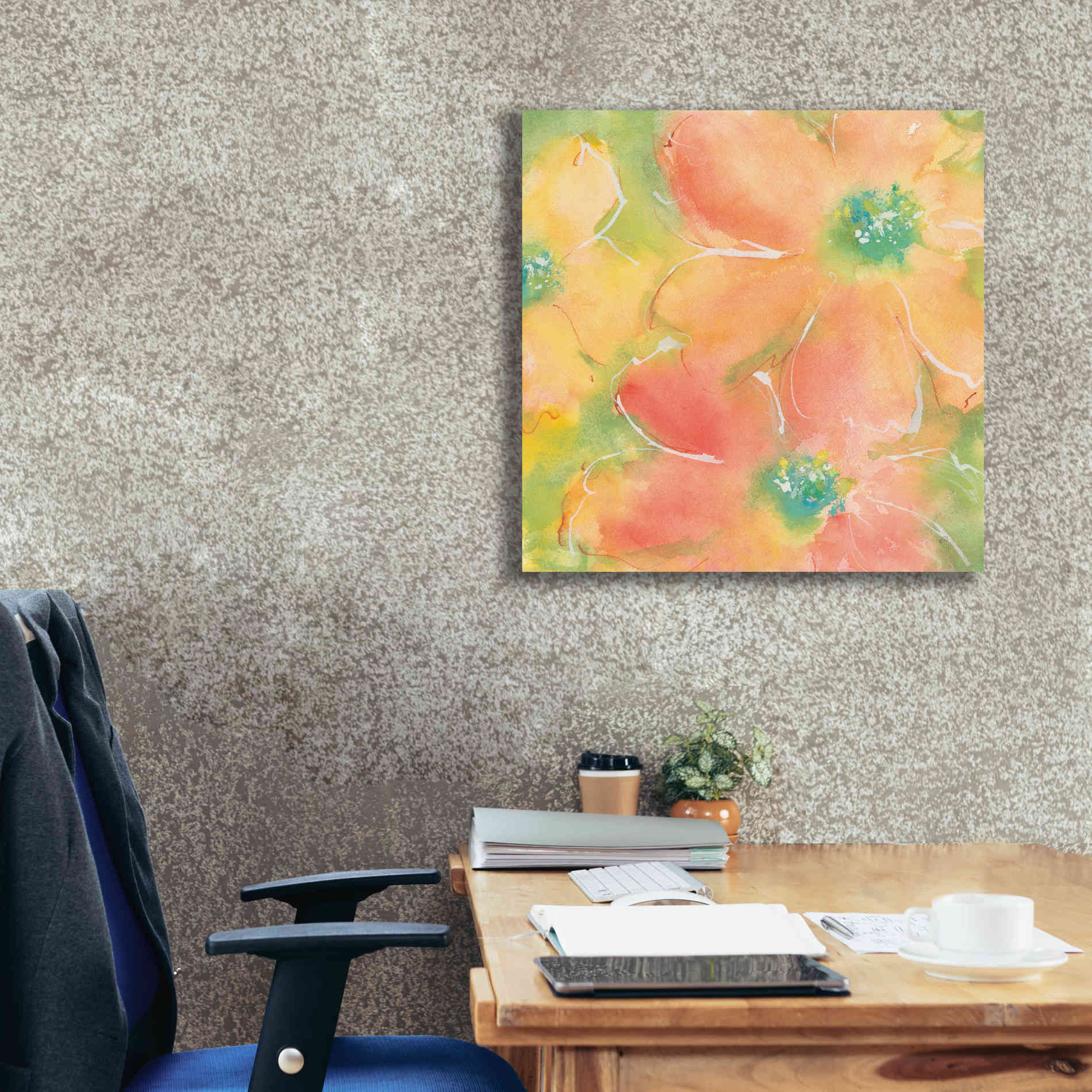 'Summer Cosmos II' by Chris Paschke, Giclee Canvas Wall Art,26 x 26