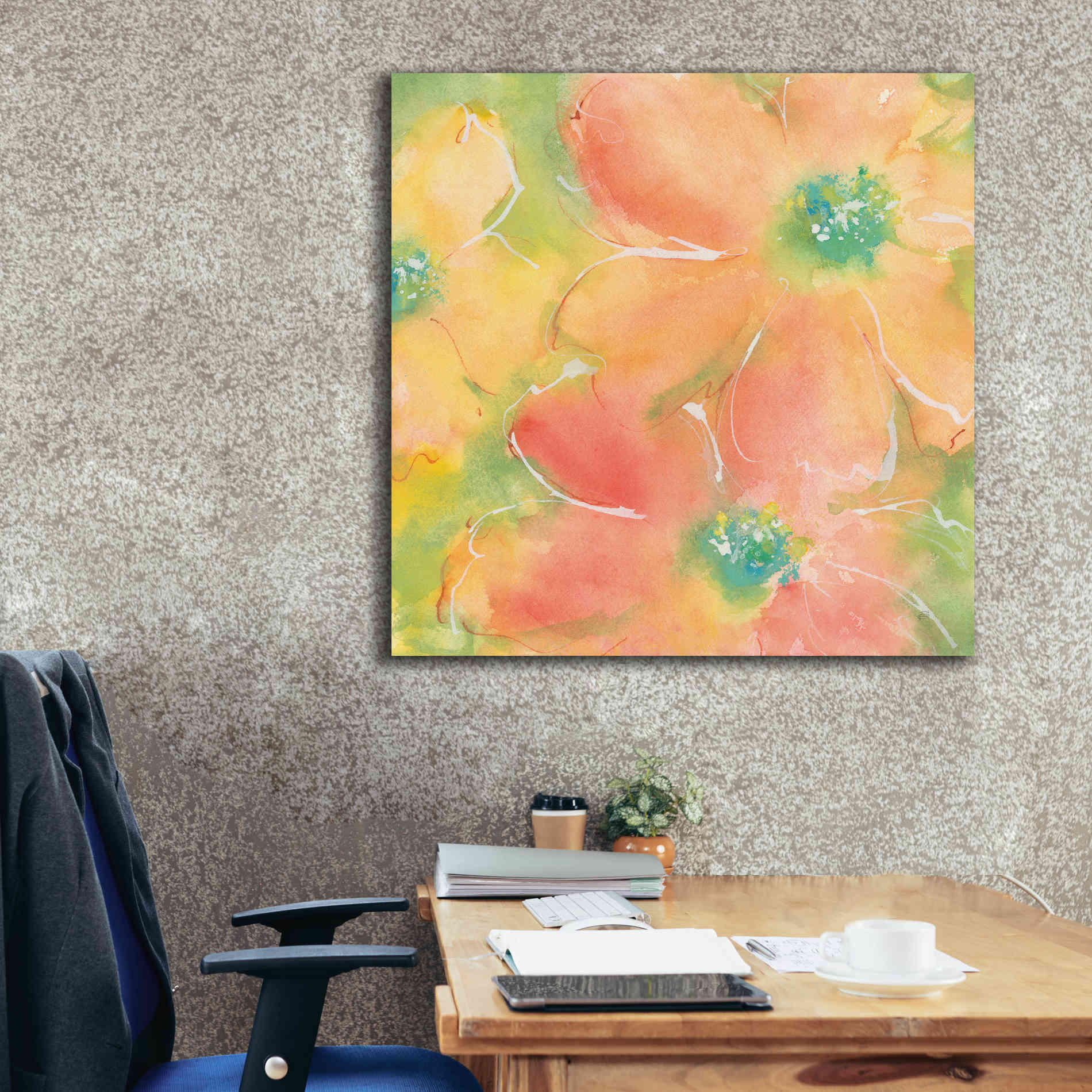 'Summer Cosmos II' by Chris Paschke, Giclee Canvas Wall Art,37 x 37