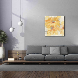'Golden Clematis I' by Chris Paschke, Giclee Canvas Wall Art,37 x 37