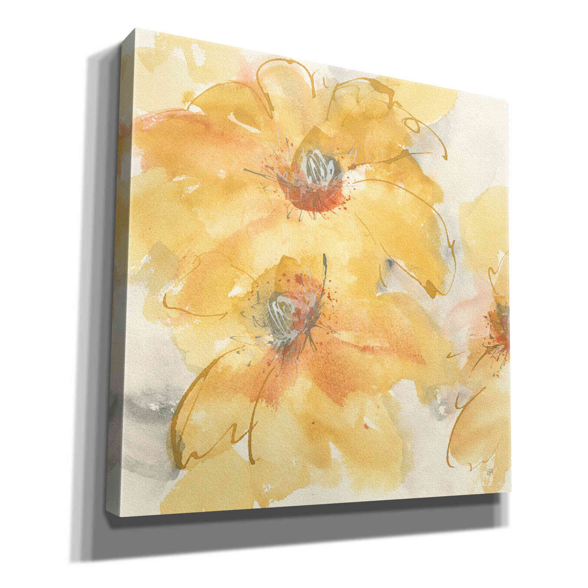 'Golden Clematis I' by Chris Paschke, Giclee Canvas Wall Art