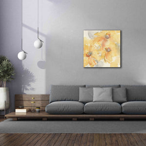'Golden Clematis II' by Chris Paschke, Giclee Canvas Wall Art,37 x 37