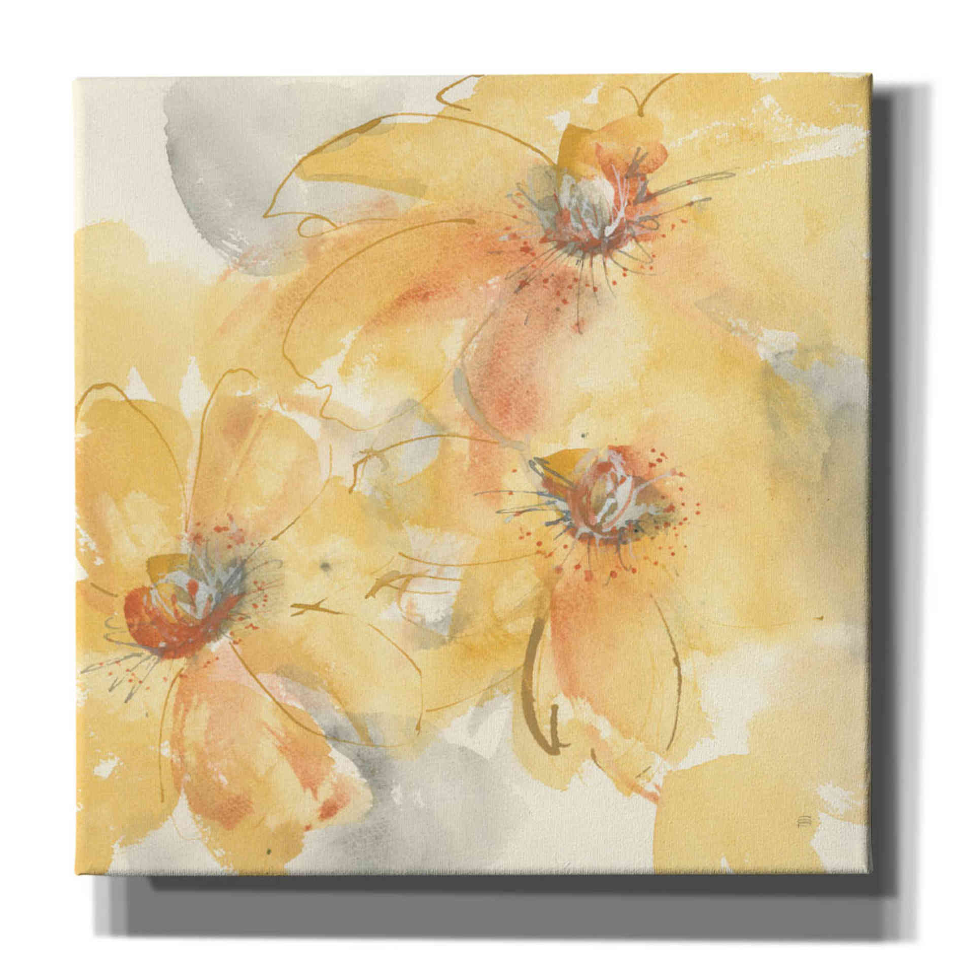 'Golden Clematis II' by Chris Paschke, Giclee Canvas Wall Art