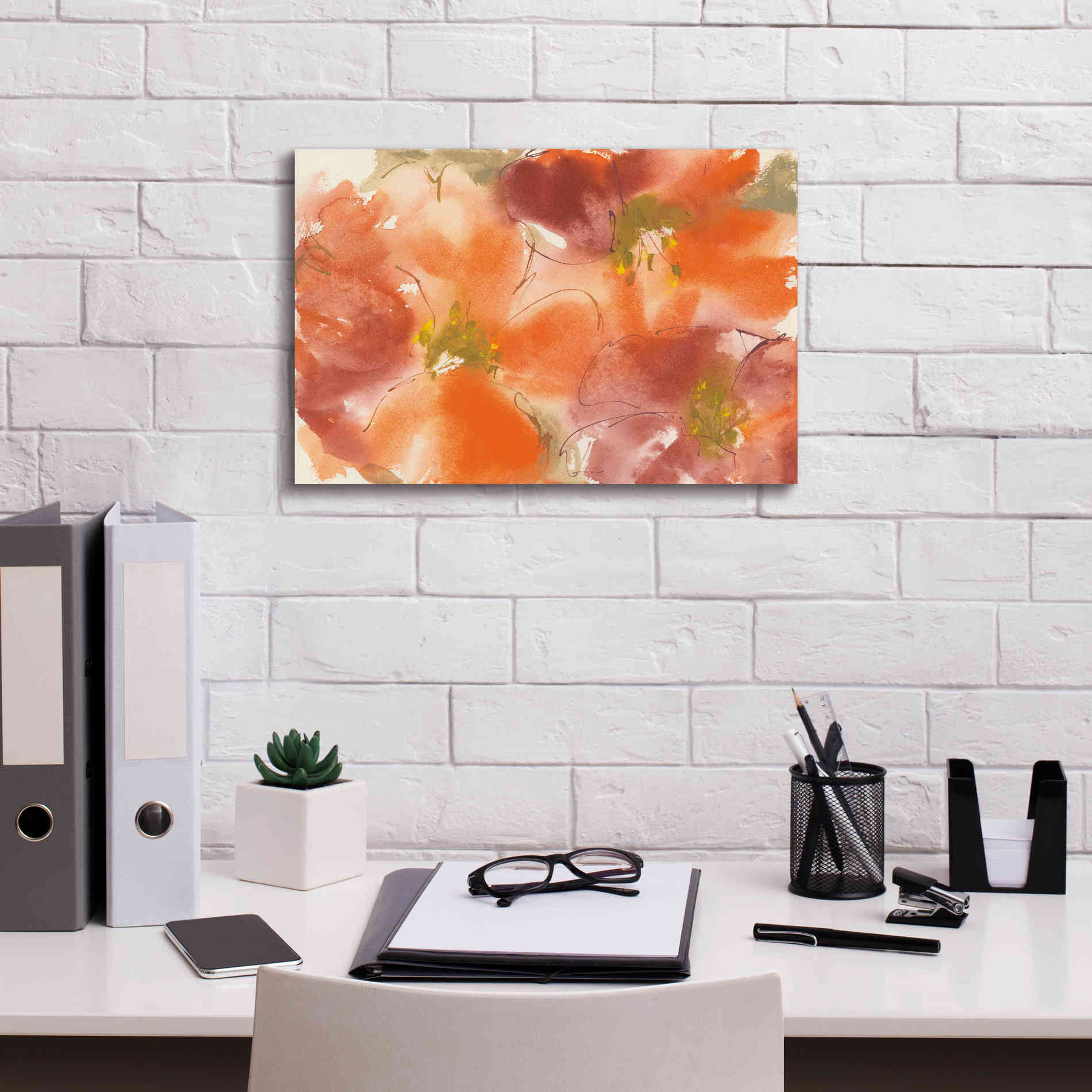 'Tribal Lilies I' by Chris Paschke, Giclee Canvas Wall Art,18 x 12