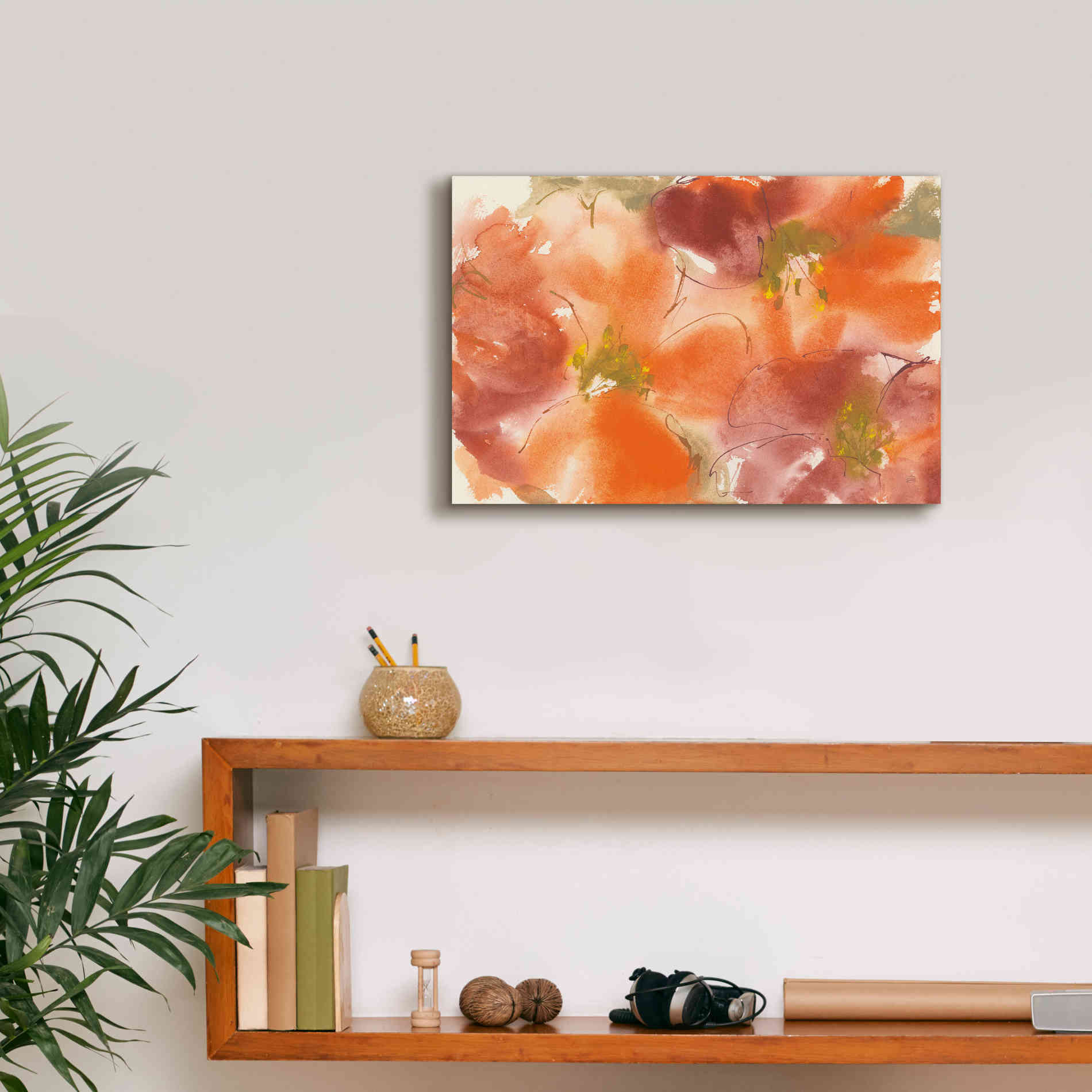 'Tribal Lilies I' by Chris Paschke, Giclee Canvas Wall Art,18 x 12