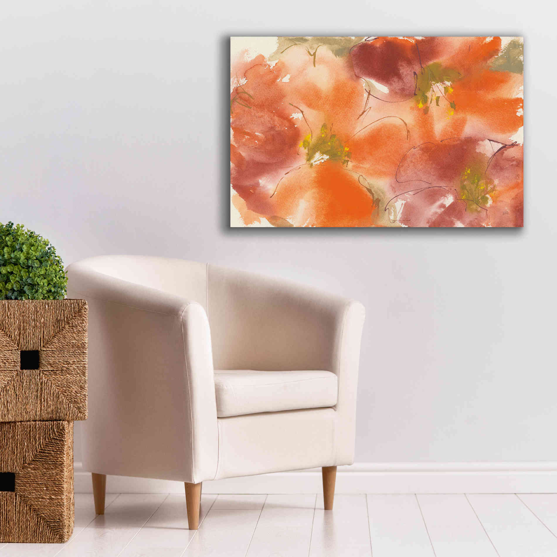 'Tribal Lilies I' by Chris Paschke, Giclee Canvas Wall Art,40 x 26