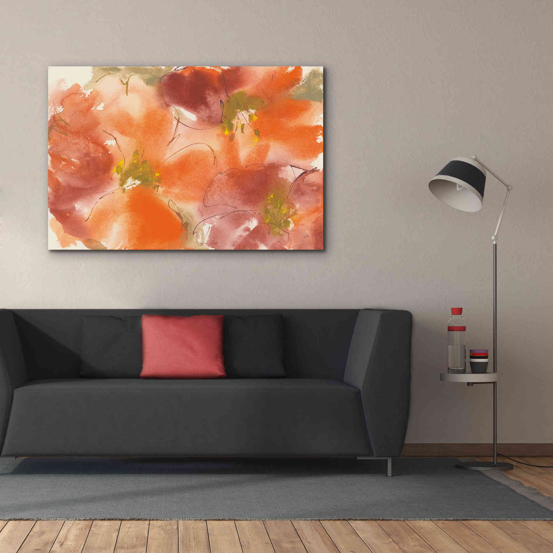 'Tribal Lilies I' by Chris Paschke, Giclee Canvas Wall Art,60 x 40