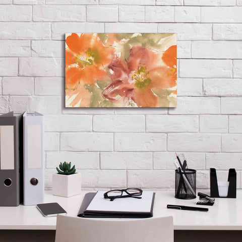 Image of 'Tribal Lilies II' by Chris Paschke, Giclee Canvas Wall Art,18 x 12