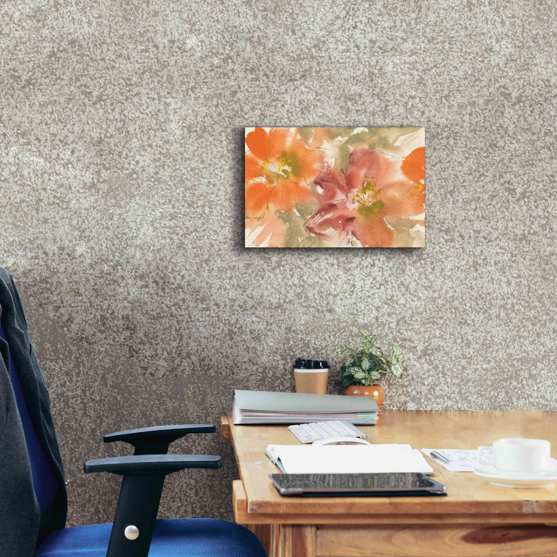 'Tribal Lilies II' by Chris Paschke, Giclee Canvas Wall Art,18 x 12