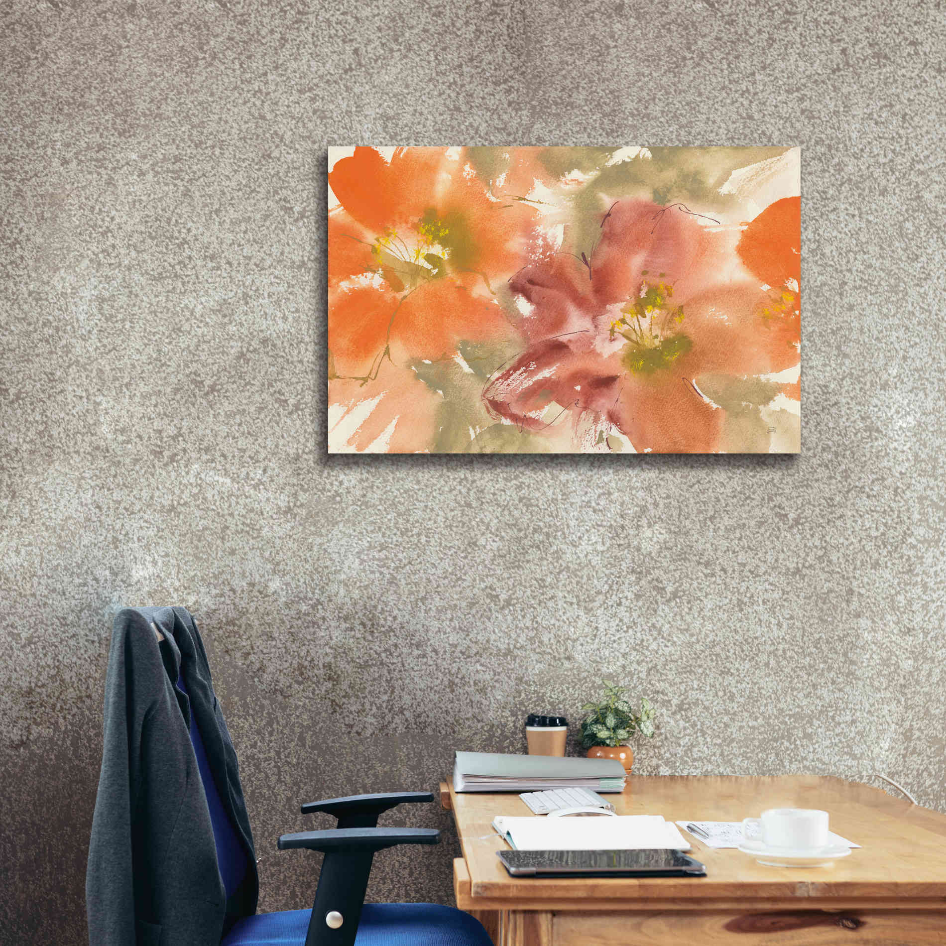 'Tribal Lilies II' by Chris Paschke, Giclee Canvas Wall Art,40 x 26