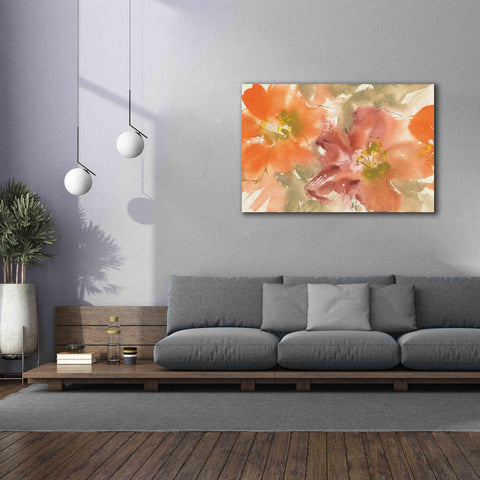 Image of 'Tribal Lilies II' by Chris Paschke, Giclee Canvas Wall Art,60 x 40