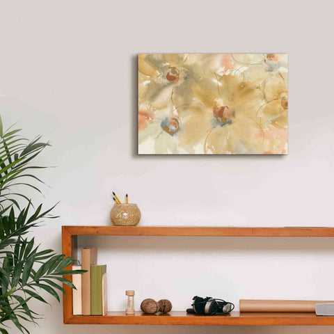 Image of 'Neutral Blooms' by Chris Paschke, Giclee Canvas Wall Art,18 x 12