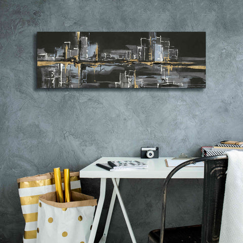 Image of 'Urban Gold II' by Chris Paschke, Giclee Canvas Wall Art,36 x 12