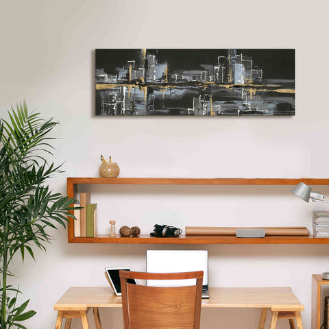 Image of 'Urban Gold II' by Chris Paschke, Giclee Canvas Wall Art,36 x 12