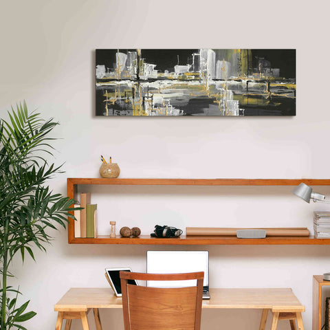 Image of 'Urban Gold III' by Chris Paschke, Giclee Canvas Wall Art,36 x 12
