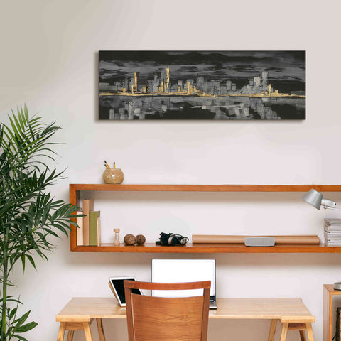 Image of 'Urban Gold IV' by Chris Paschke, Giclee Canvas Wall Art,36 x 12