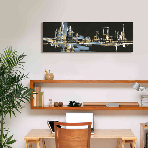 Image of 'Urban Gold VI' by Chris Paschke, Giclee Canvas Wall Art,36 x 12