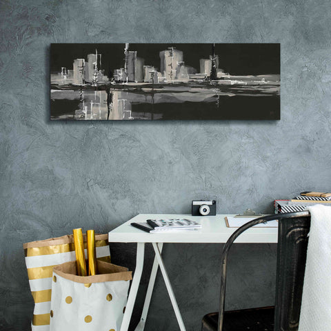 Image of 'Urban Gray' by Chris Paschke, Giclee Canvas Wall Art,36 x 12