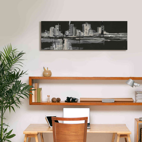 Image of 'Urban Gray' by Chris Paschke, Giclee Canvas Wall Art,36 x 12