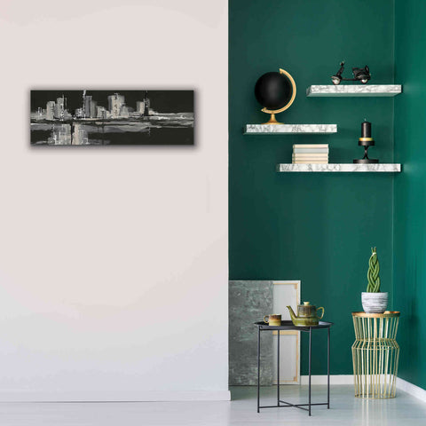 Image of 'Urban Gray' by Chris Paschke, Giclee Canvas Wall Art,36 x 12