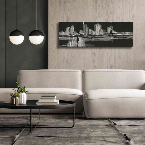 Image of 'Urban Gray' by Chris Paschke, Giclee Canvas Wall Art,60 x 20