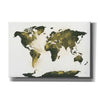 'World Map Gold Dust' by Chris Paschke, Giclee Canvas Wall Art