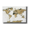 'World Map Gold Leaf' by Chris Paschke, Giclee Canvas Wall Art
