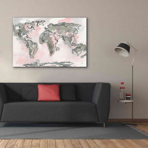 'World Map Blush' by Chris Paschke, Giclee Canvas Wall Art,60 x 40