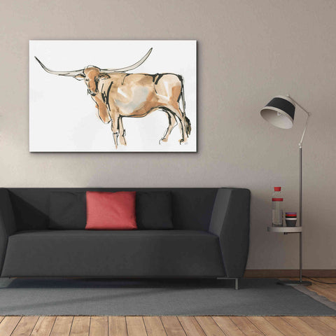 Image of 'Longhorn II' by Chris Paschke, Giclee Canvas Wall Art,60 x 40