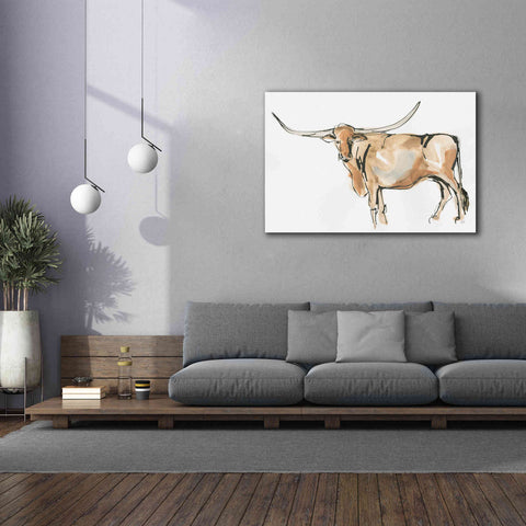 Image of 'Longhorn II' by Chris Paschke, Giclee Canvas Wall Art,60 x 40