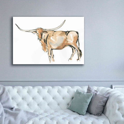 Image of 'Longhorn II' by Chris Paschke, Giclee Canvas Wall Art,60 x 40