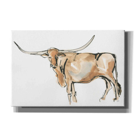 Image of 'Longhorn II' by Chris Paschke, Giclee Canvas Wall Art