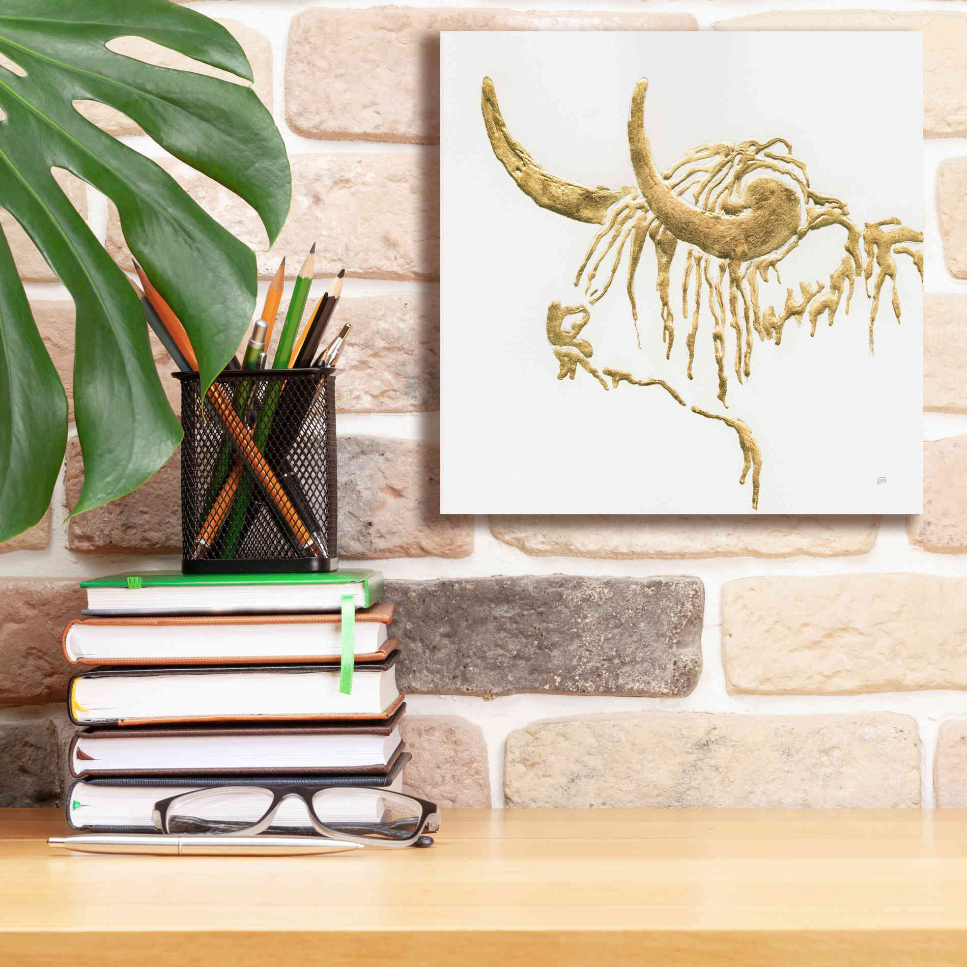 'Gilded Highlander III' by Chris Paschke, Giclee Canvas Wall Art,12 x 12