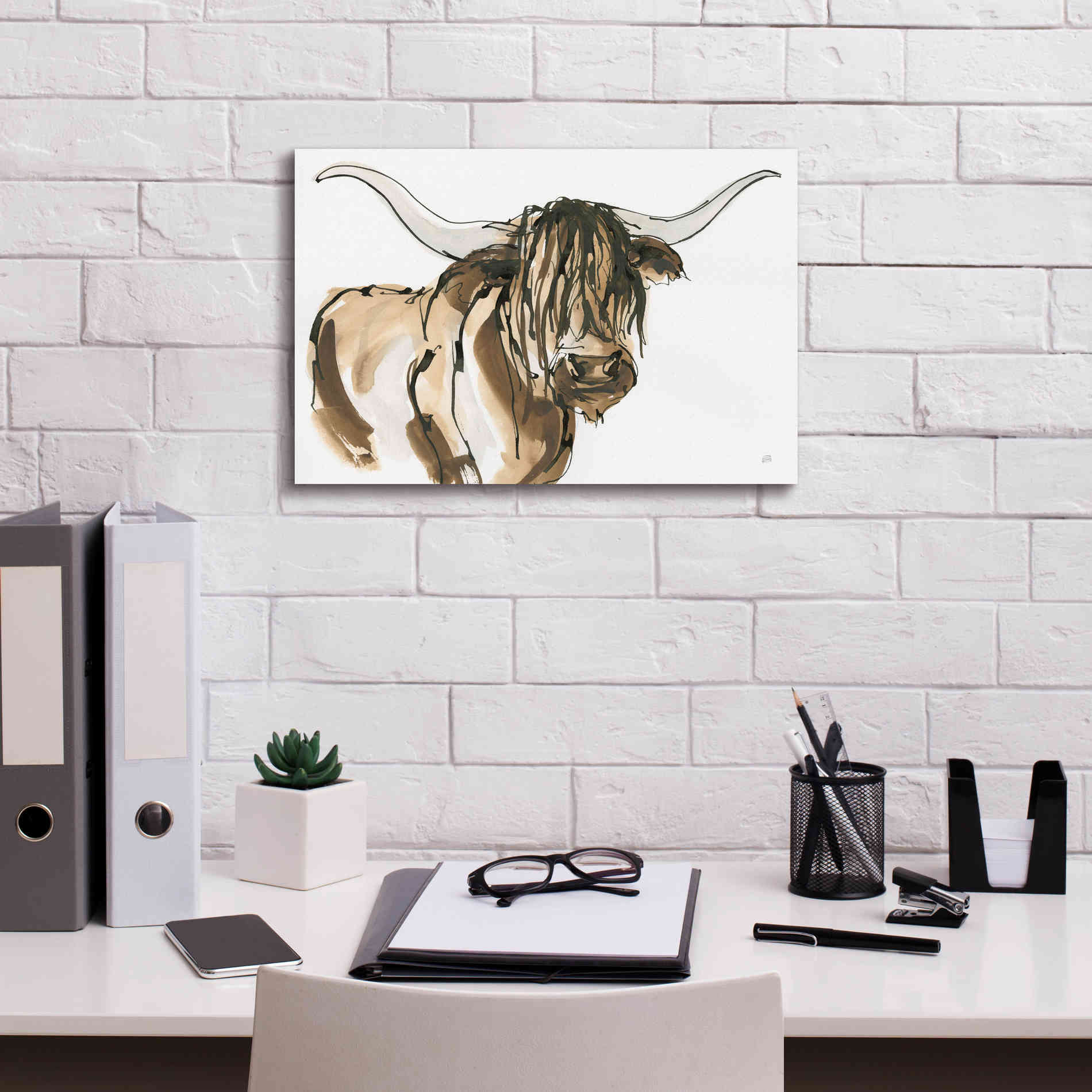 'Highlander I' by Chris Paschke, Giclee Canvas Wall Art,18 x 12