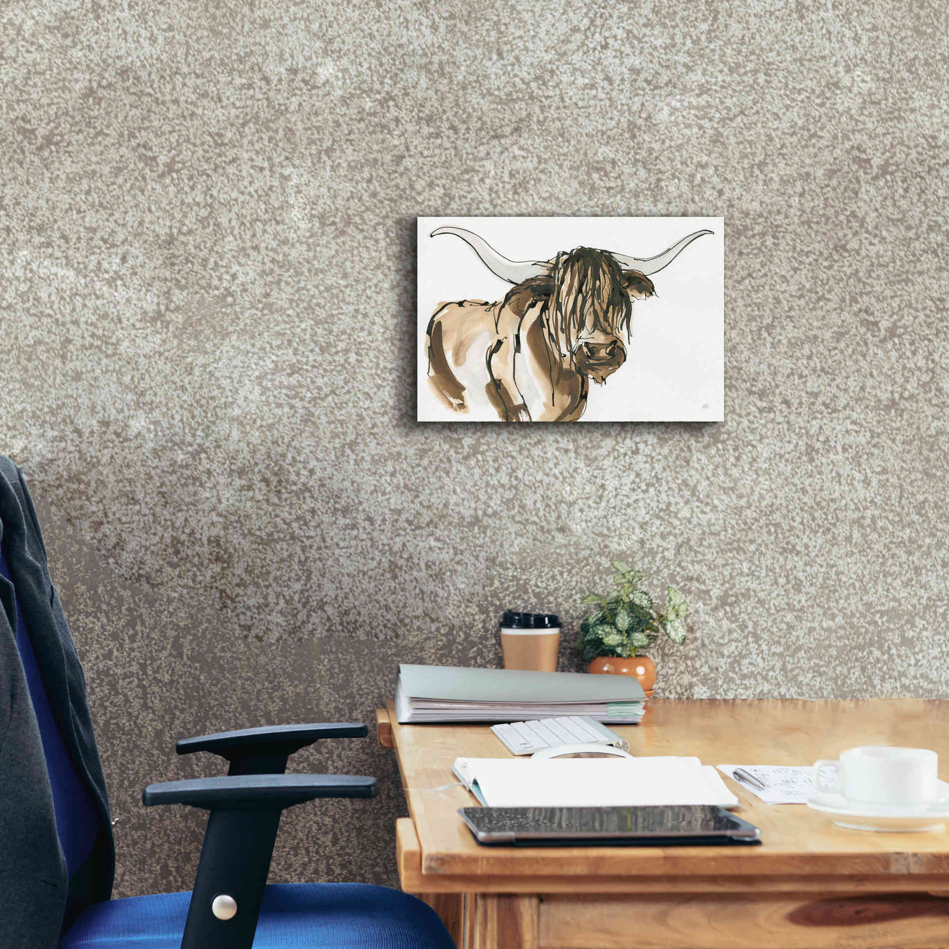 'Highlander I' by Chris Paschke, Giclee Canvas Wall Art,18 x 12