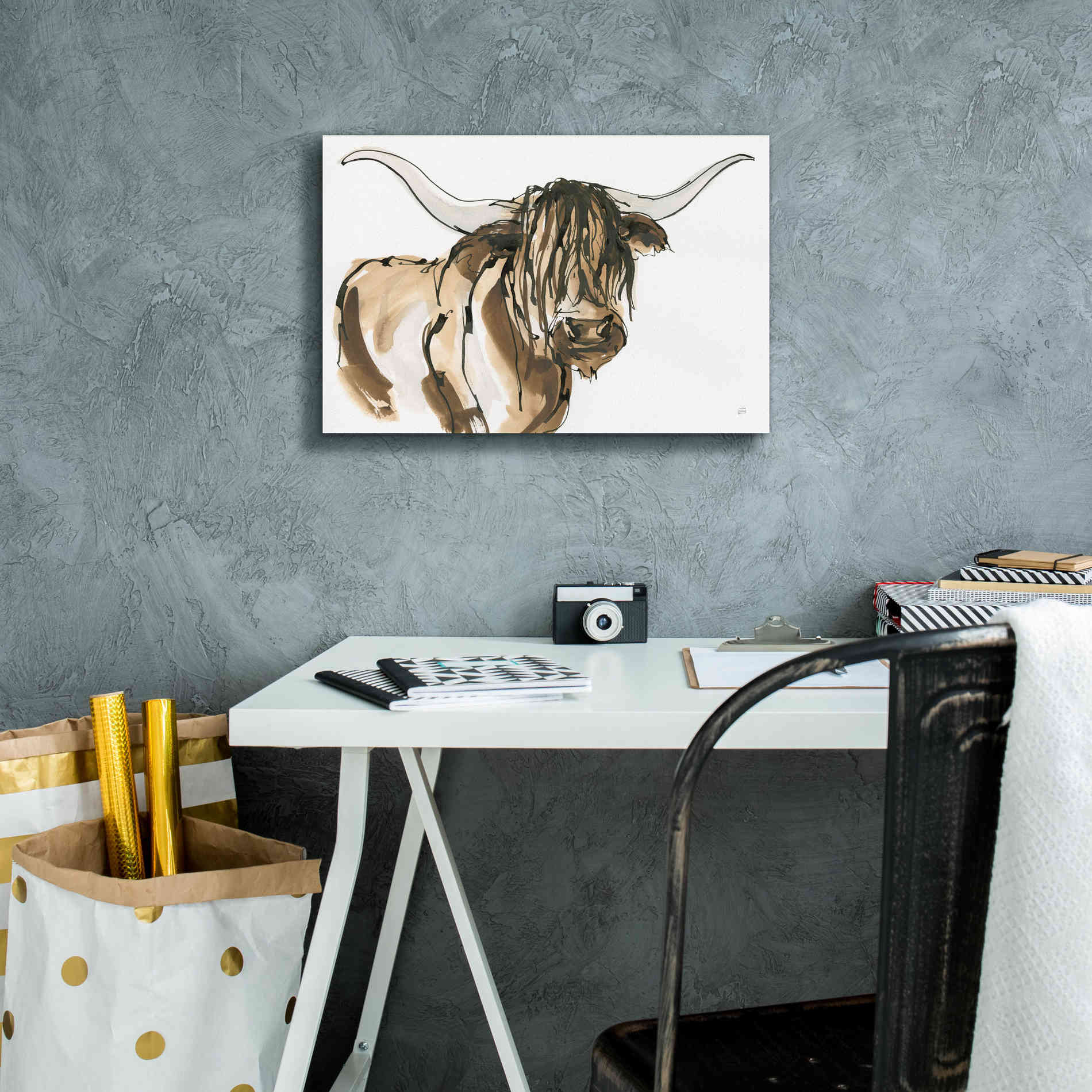 'Highlander I' by Chris Paschke, Giclee Canvas Wall Art,18 x 12