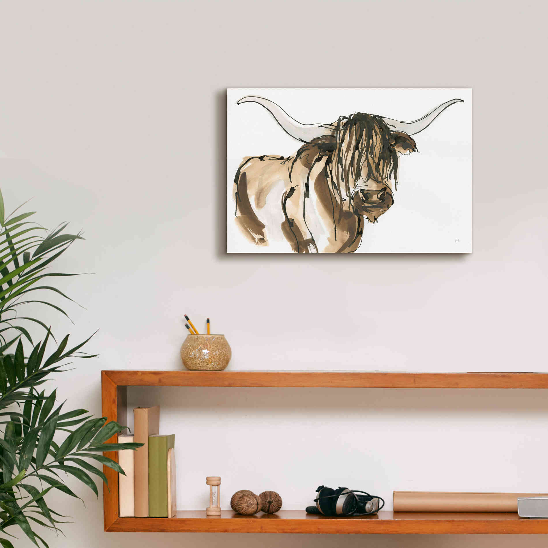 'Highlander I' by Chris Paschke, Giclee Canvas Wall Art,18 x 12