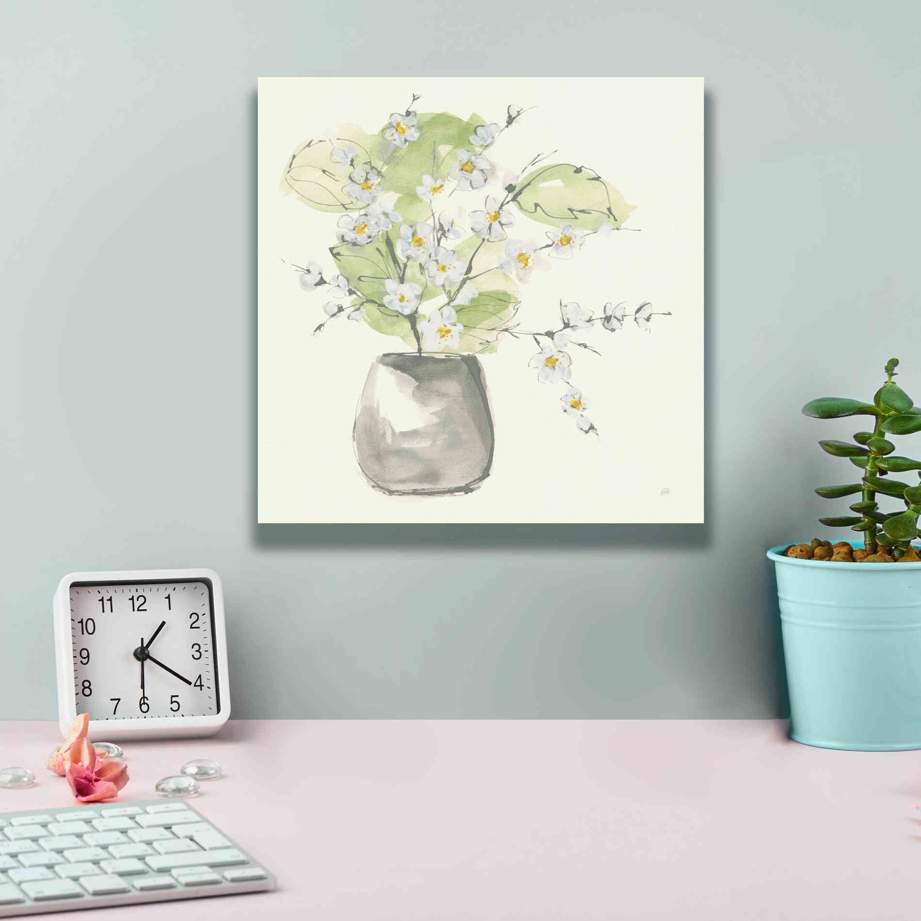 'Plant Blossom I' by Chris Paschke, Giclee Canvas Wall Art,12 x 12