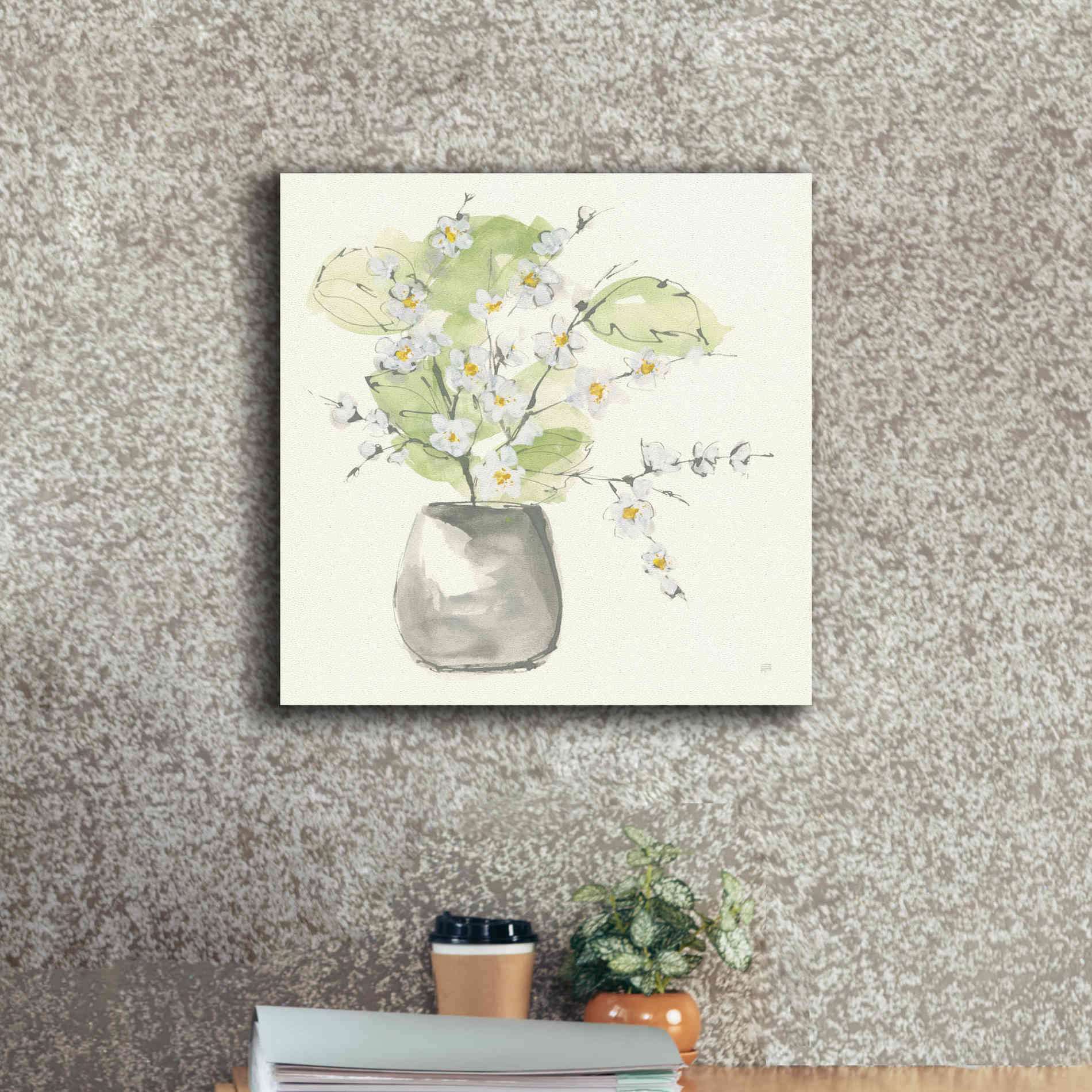 'Plant Blossom I' by Chris Paschke, Giclee Canvas Wall Art,18 x 18