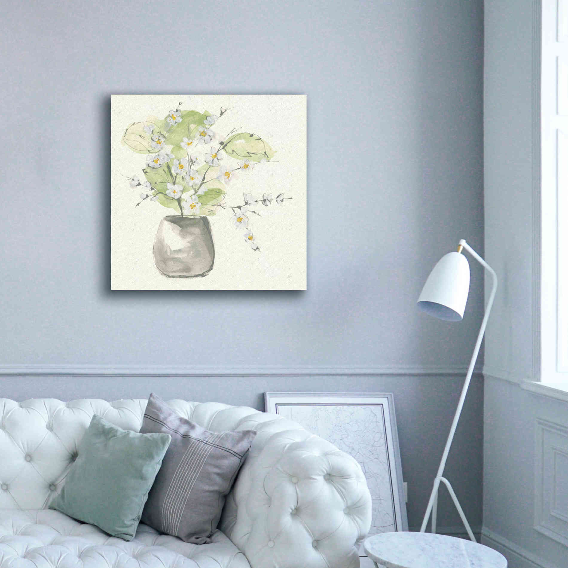 'Plant Blossom I' by Chris Paschke, Giclee Canvas Wall Art,37 x 37