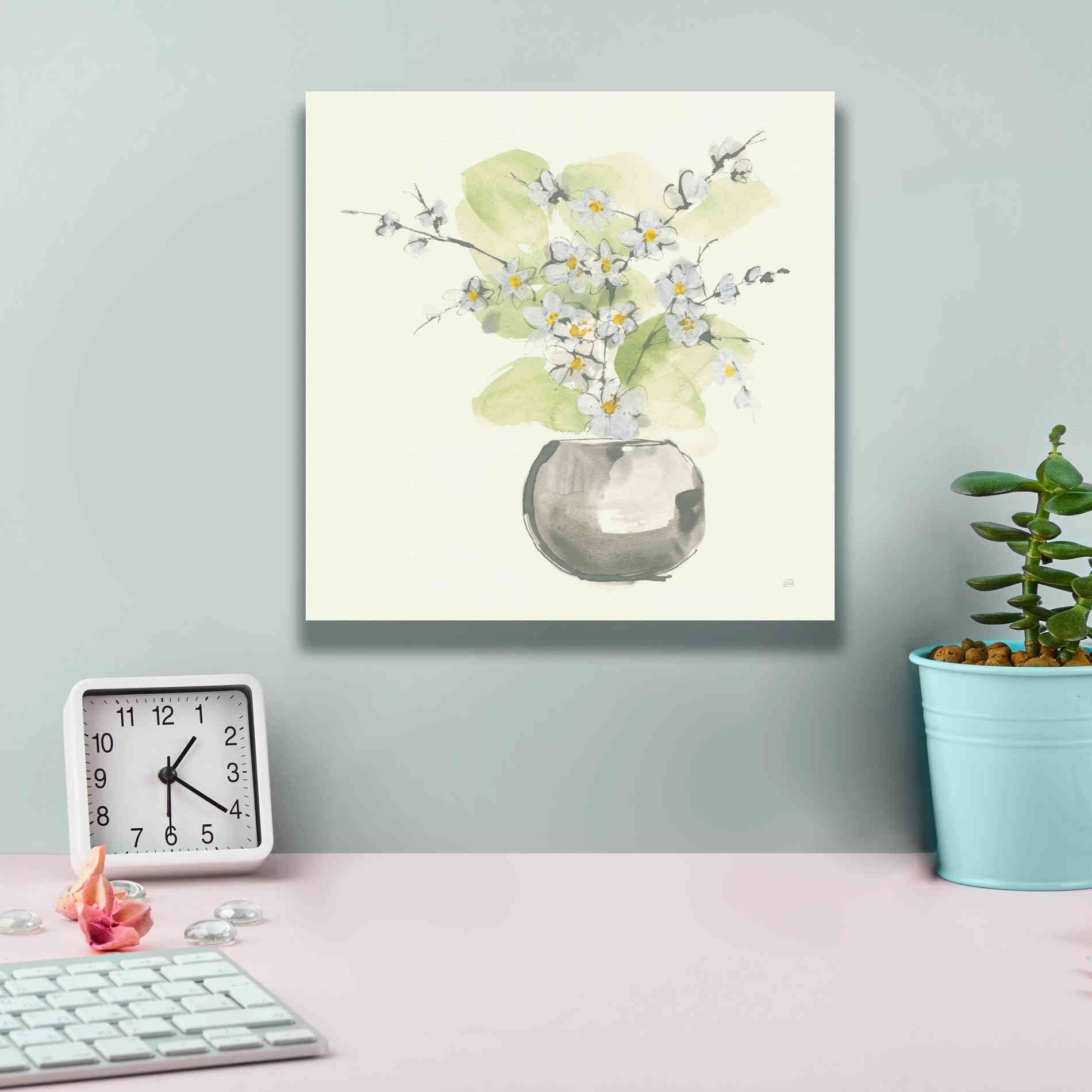 'Plant Blossom II' by Chris Paschke, Giclee Canvas Wall Art,12 x 12